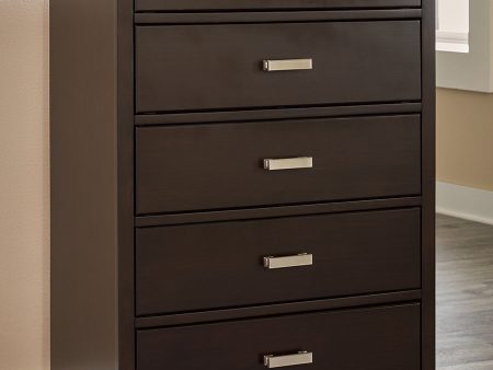 Covetown Dark Brown Chest of Drawers Online Sale