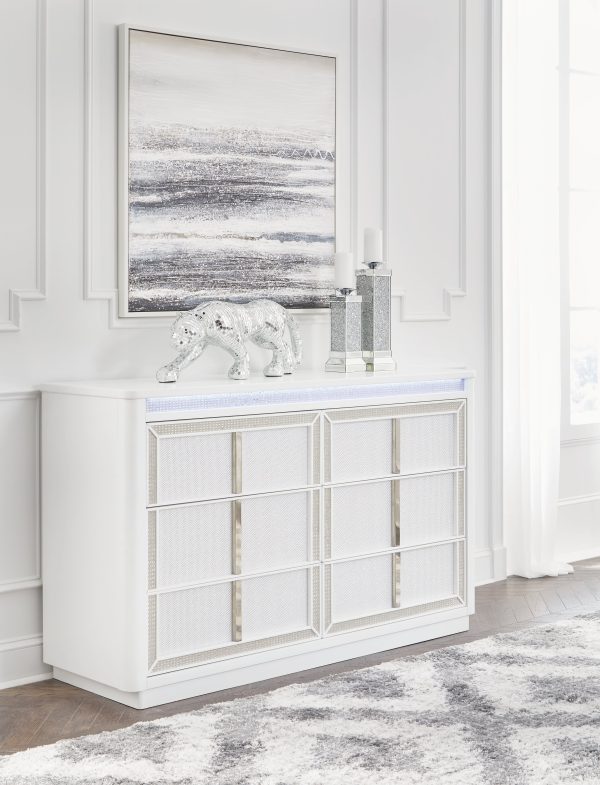 Chalanna White Dresser on Sale