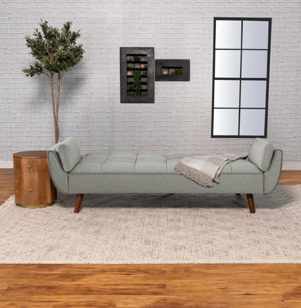 Caufield Upholstered Buscuit Tufted Covertible Sofa Bed Grey Online