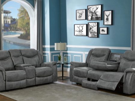 Conrad 2-Piece Living Room Set Gray Online now