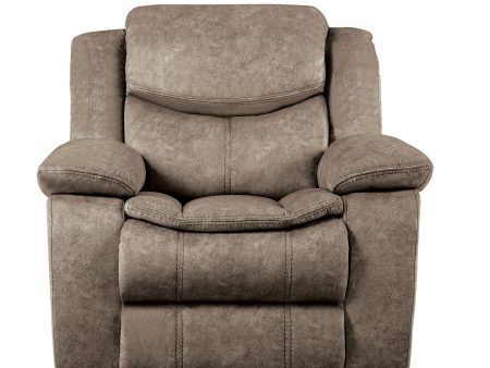 Bastrop Brown Fabric Glider Reclining Chair Online now