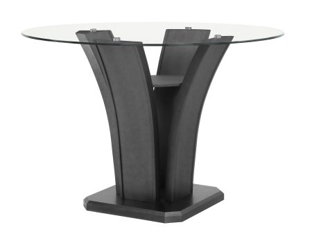 Camelia Gray Round Counter Height Table Supply