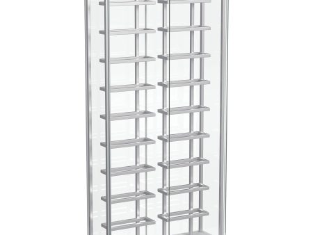 Montara Tempered Glass Wine Storage Display Curio Cabinet with LED Lighting Chrome Hot on Sale