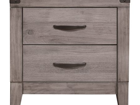 Woodrow Brownish Gray Nightstand Hot on Sale