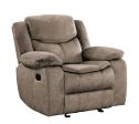 Bastrop Brown Fabric Glider Reclining Chair Online now