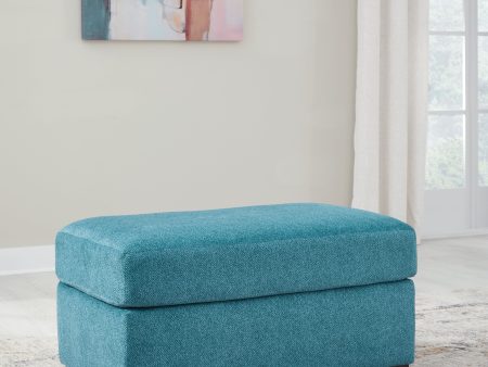 Keerwick Teal Ottoman Online now