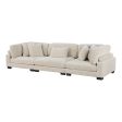 Traverse Beige Corduroy 3-Piece Sofa Online Hot Sale