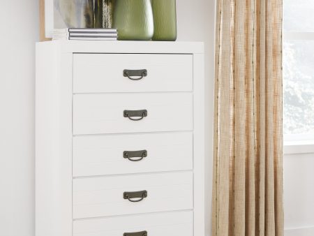 Binterglen White Chest of Drawers Online