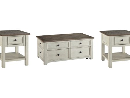 Bolanburg Two-tone Coffee Table and 2 End Tables Hot on Sale