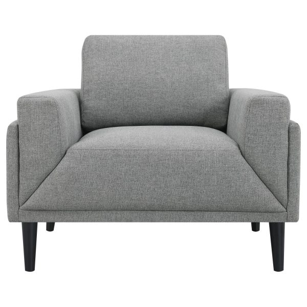 Rilynn Upholstered Track Arms Chair Grey Online Hot Sale