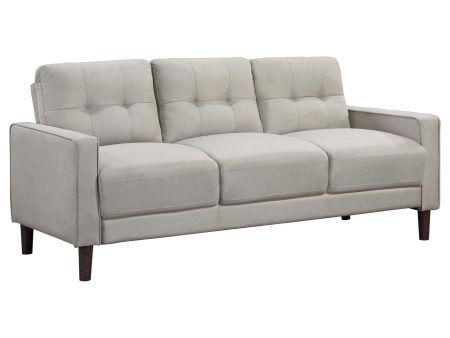 Bowen Upholstered Track Arms Tufted Sofa Beige Online