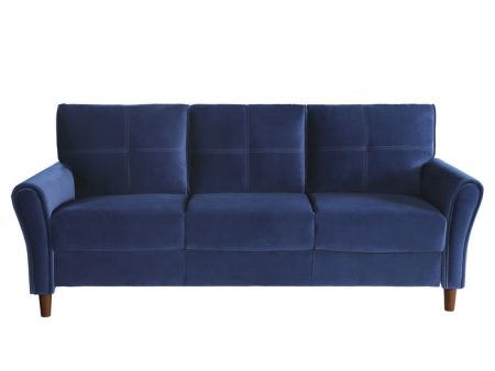 Dunleith Blue Velvet Sofa Online