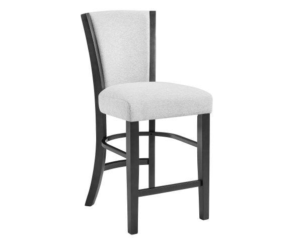 Camelia Dove Gray Counter Height Chair, Set of 2 For Sale