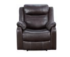 Yerba Brown Microfiber Lay Flat Reclining Chair Online Sale