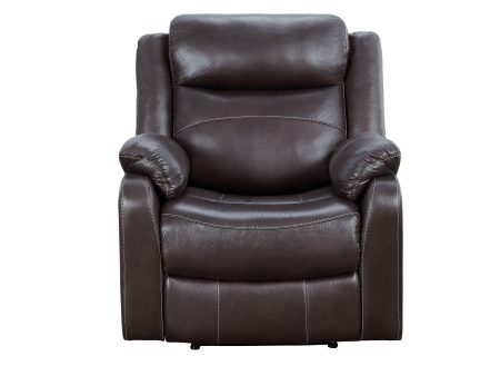 Yerba Brown Microfiber Lay Flat Reclining Chair Online Sale