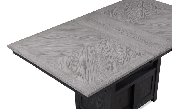 Buford Charcoal Black Light Gray Counter Height Table Online now