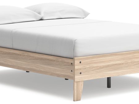 Battelle Tan Full Platform Bed For Discount