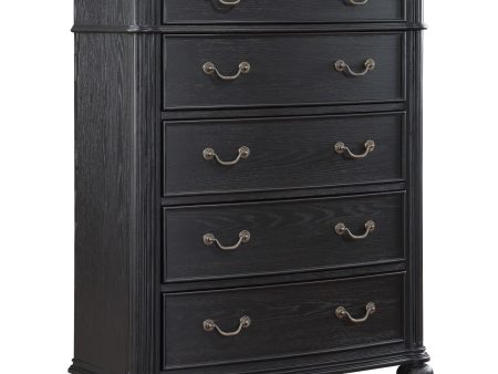 Celina 5-drawer Bedroom Chest Black Discount