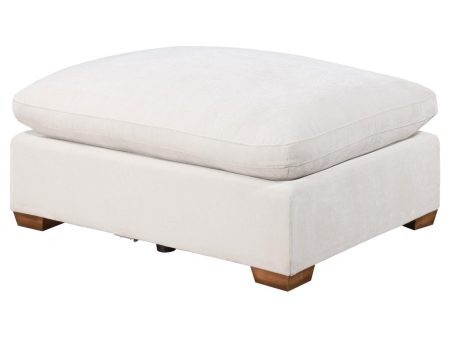 Lakeview Upholstered Ottoman Ivory Discount