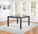 Elodie Counter Height Dining Table with Extension Leaf Grey and Black Online now