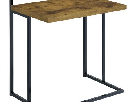 Dani Rectangular Snack Table with Metal Base Cheap