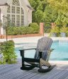 Sundown Treasure Black Outdoor Rocking Chair For Cheap