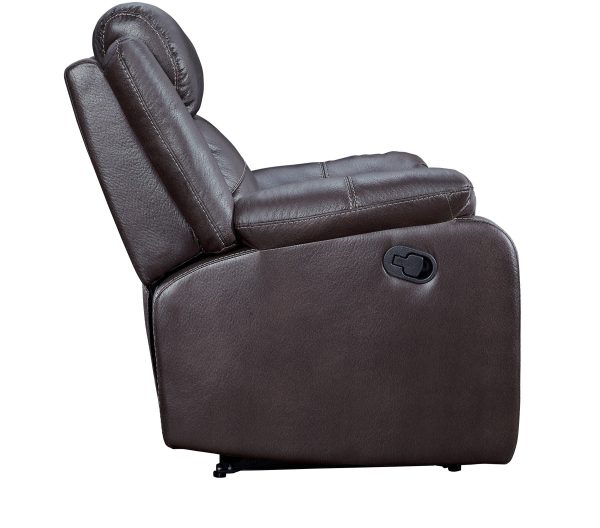 Yerba Brown Microfiber Lay Flat Reclining Chair Online Sale