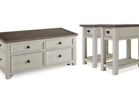 Bolanburg Two-tone Coffee Table and 2 End Tables Fashion