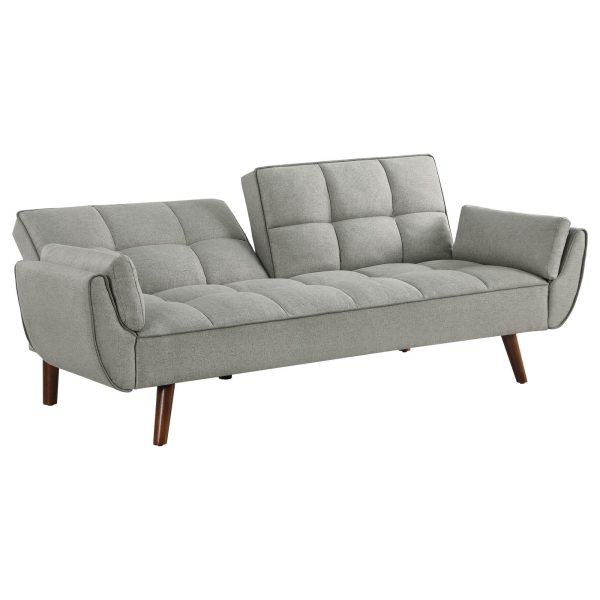 Caufield Upholstered Buscuit Tufted Covertible Sofa Bed Grey Online