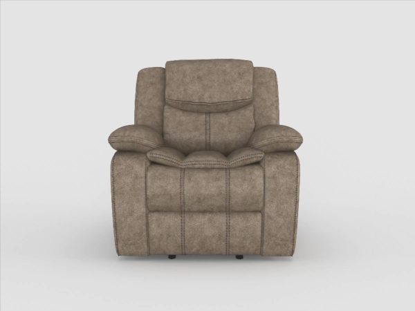 Bastrop Brown Fabric Glider Reclining Chair Online now