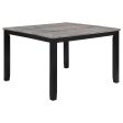 Elodie Counter Height Dining Table with Extension Leaf Grey and Black Online now