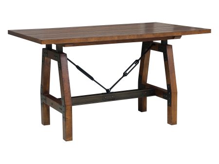 Holverson Rustic Brown Counter Height Table Online Sale