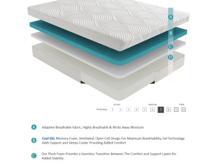 MT-G10Q 10  Queen Gel-Infused Memory Foam Mattress Online