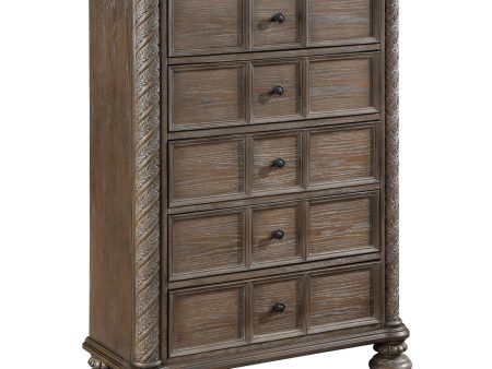 Emmett 5-drawer Chest Walnut Cheap