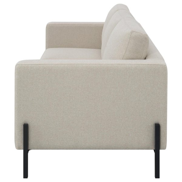 Tilly Upholstered Track Arms Sofa Oatmeal Online Sale