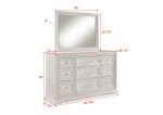 Alexandria Whitewash Dresser on Sale