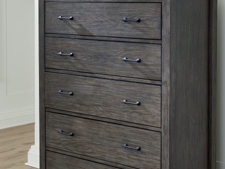 Montillan Grayish Brown Chest of Drawers For Sale