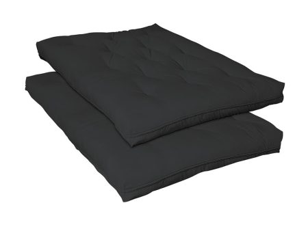 7.5  Deluxe Innerspring Futon Pad Black Fashion