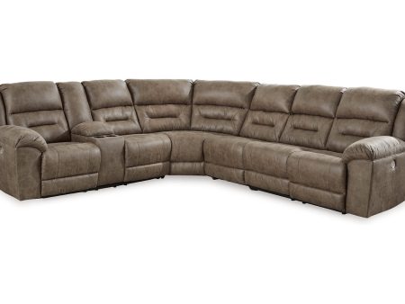 Ravenel Fossil 4-Piece Power Reclining Sectional Online Hot Sale