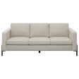 Tilly Upholstered Track Arms Sofa Oatmeal Online Sale