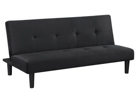 Stanford Multipurpose Upholstered Tufted Convertible Sofa Bed Black Cheap