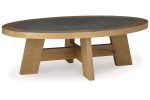 Brinstead Light Brown Coffee Table and 2 Chairside End Tables Online Sale