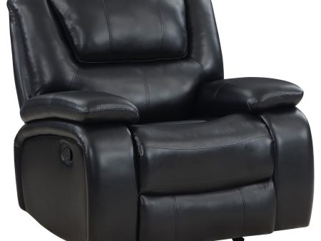 Camila Upholstered Glider Recliner Chair Black Cheap