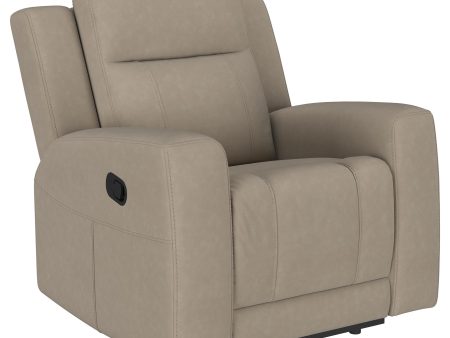 Brentwood Upholstered Recliner Chair Taupe Online Hot Sale