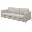 Tilly Upholstered Track Arms Sofa Oatmeal Online Sale