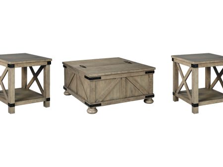 Aldwin Gray Coffee Table and 2 End Tables Discount