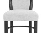 Camelia Dove Gray Counter Height Chair, Set of 2 For Sale