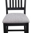 Buford Charcoal Black Light Gray Counter Height Chair, Set of 2 Supply