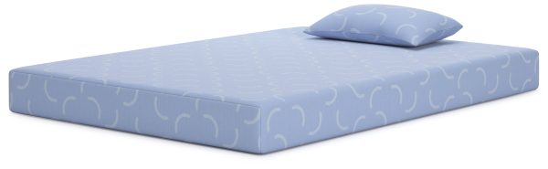 iKidz Ocean Blue Twin Mattress and Pillow For Discount