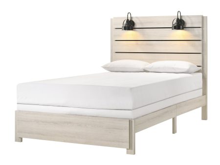 Carter White King Platform Bed Online